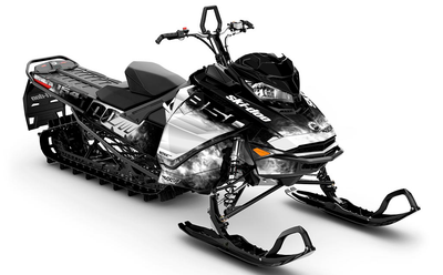 Coldsmoke Black White Ski-Doo REV Gen4 Summit Premium Coverage Sled Wrap