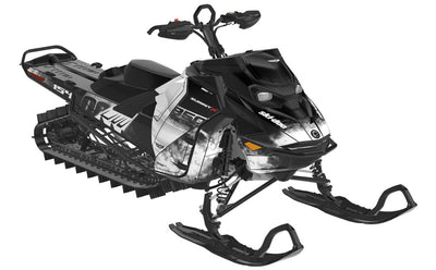 Coldsmoke Ski-Doo REV Gen5 Mountain Black White Partial Coverage