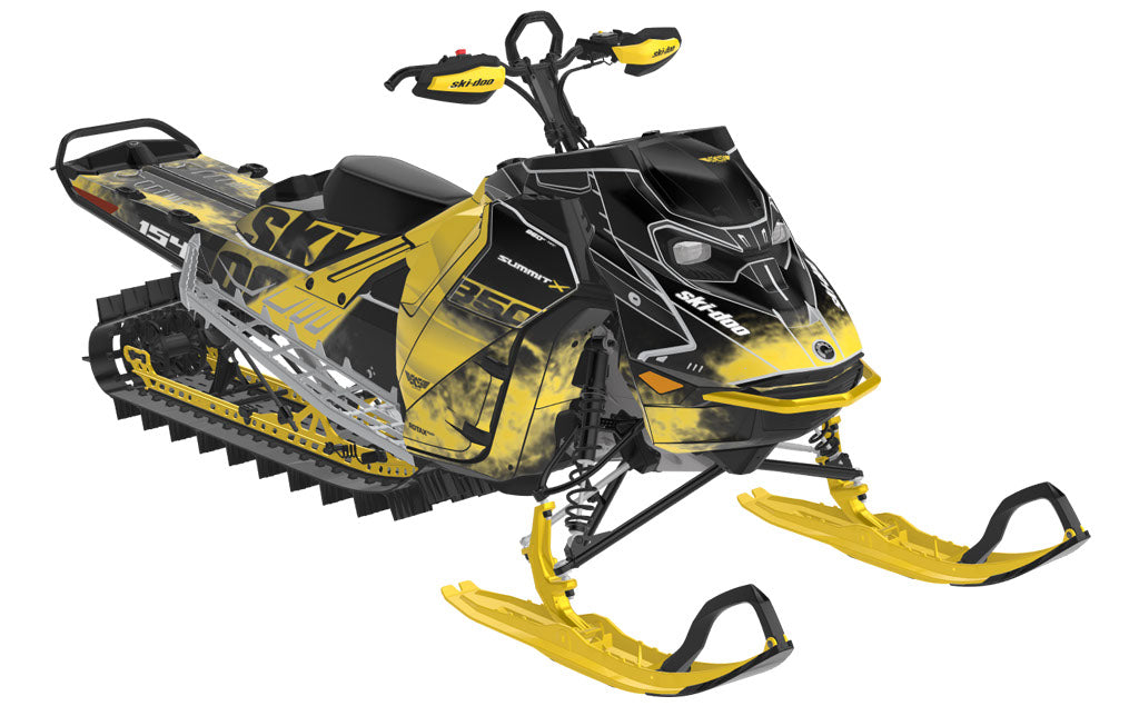 Coldsmoke Ski-Doo REV Gen5 Mountain Black VintageYellow Premium Coverage
