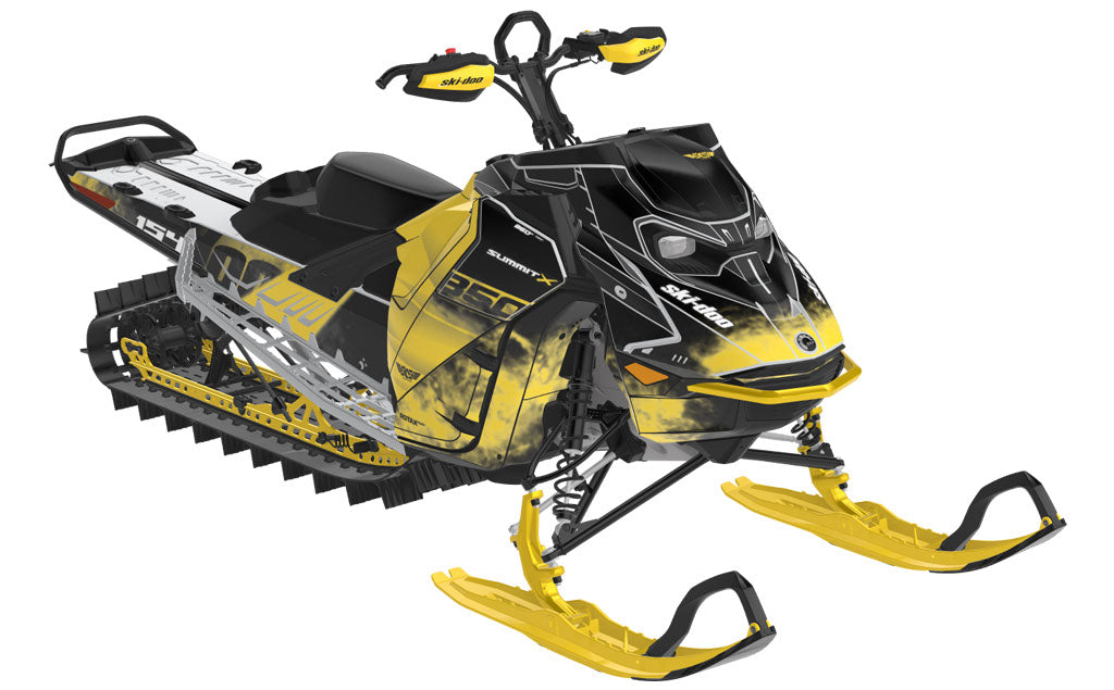 Coldsmoke Ski-Doo REV Gen5 Mountain Black VintageYellow Partial Coverage