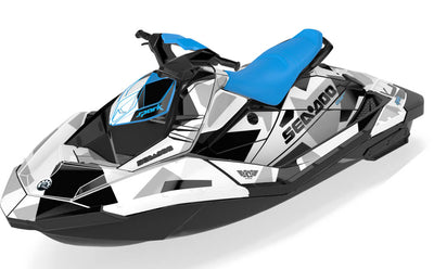 Covert Sea-Doo Spark Graphics Black White Full Coverage