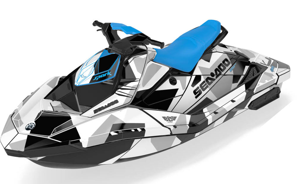 Covert Sea-Doo Spark Graphics Black White Premium Coverage