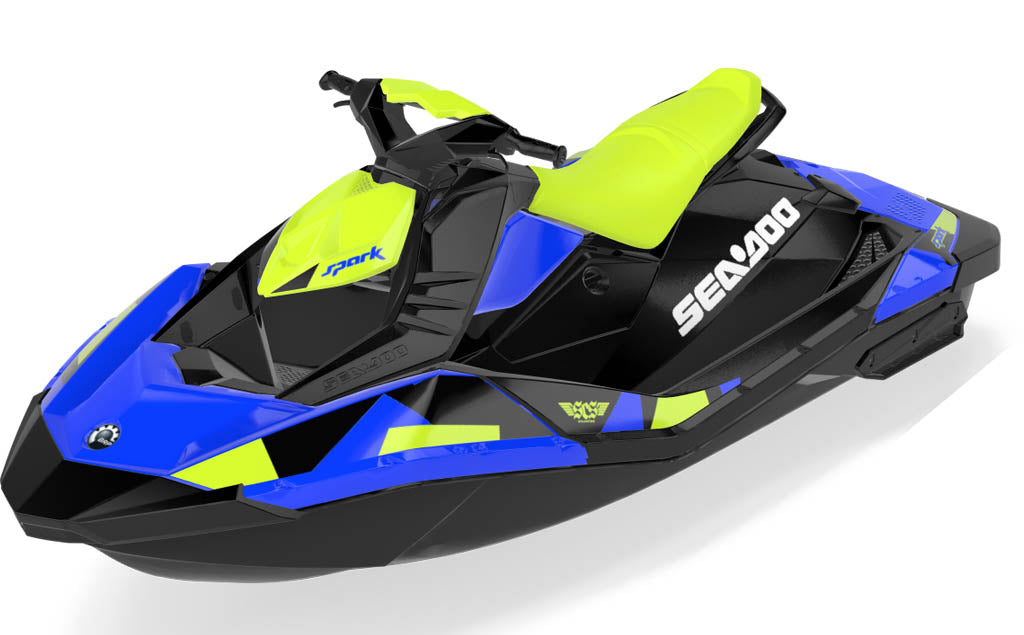 Covert Sea-Doo Spark Graphics Manta Blue Full Coverage