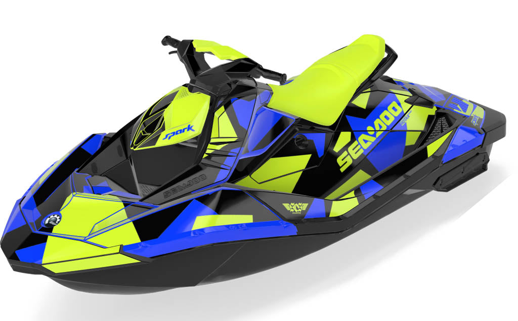 Covert Sea-Doo Spark Graphics Manta Blue Max Coverage