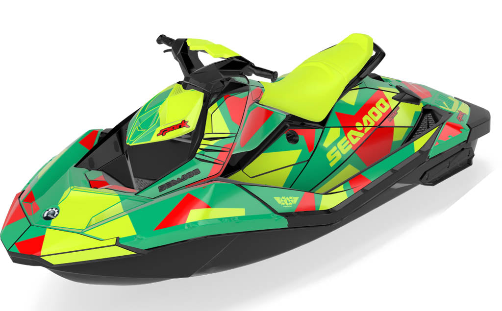 Covert Sea-Doo Spark Graphics Red Manta Max Coverage