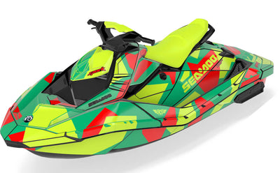 Covert Sea-Doo Spark Graphics Yellow Reef Less Coverage