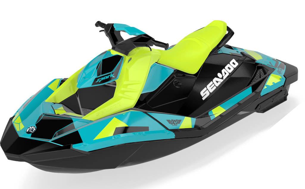 Covert Sea-Doo Spark Graphics Reef Manta Premium Coverage
