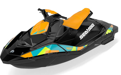 Covert Sea-Doo Spark Graphics Reef Orange Max Coverage