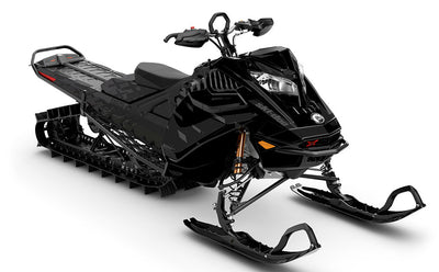 CrossUp Black Grey Ski-Doo REV Gen4 LWH - Summit Full Coverage Sled Wrap