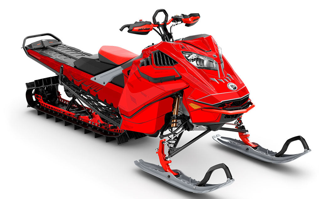 CrossUp Red Red Ski-Doo REV Gen4 LWH - Summit Partial Coverage Sled Wrap
