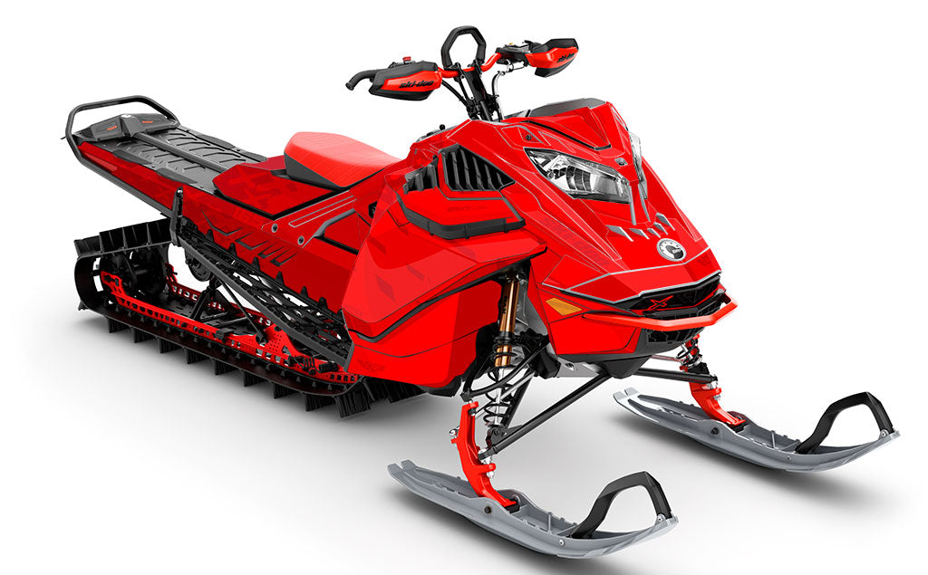 CrossUp Red Red Ski-Doo REV Gen4 LWH - Summit Full Coverage Sled Wrap
