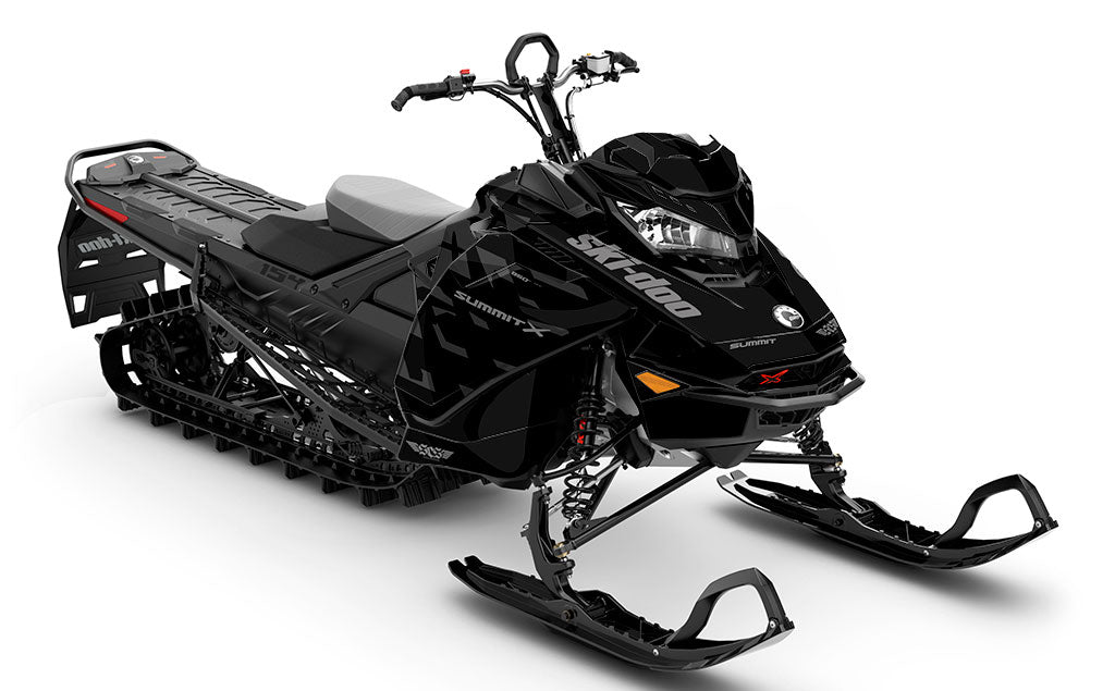 Crossup Black Grey Ski-Doo REV Gen4 Summit Less Coverage Sled Wrap