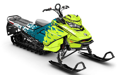 Crossup Manta White Ski-Doo REV Gen4 Summit Full Coverage Sled Wrap