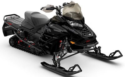 Crossup Black Grey Ski-Doo REV Gen4 Wide Full Coverage Sled Wrap