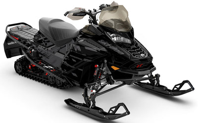 Crossup Black Grey Ski-Doo REV Gen4 Wide Less Coverage Sled Wrap