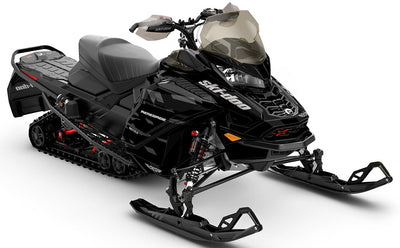 Crossup Yellow Black Ski-Doo REV Gen4 Wide Full Coverage Sled Wrap