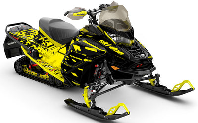 Crossup Black Black Ski-Doo REV Gen4 Wide Premium Coverage Sled Wrap
