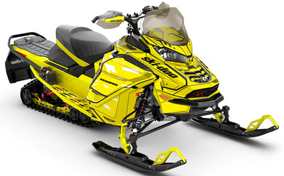 Crossup Black Black Ski-Doo REV Gen4 Wide Full Coverage Sled Wrap