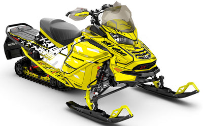 Crossup Black Black Ski-Doo REV Gen4 Wide Less Coverage Sled Wrap