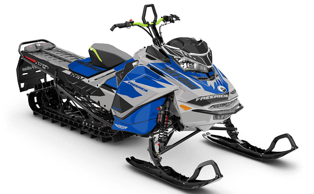 Descent DrkGrey Grey Ski-Doo REV Gen4 Freeride Less Coverage Sled Wrap