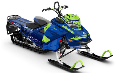 Descent Green DrkBlue Ski-Doo REV Gen4 Freeride Full Coverage Sled Wrap