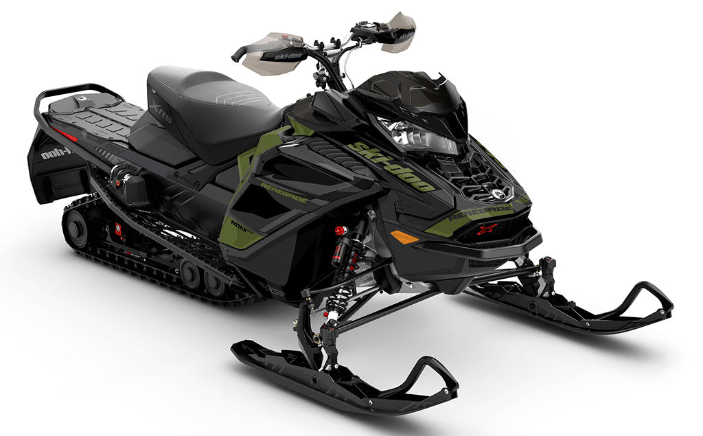 Descent Army DrkGrey Ski-Doo REV Gen4 Wide Premium Coverage Sled Wrap