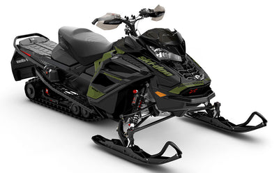 Descent Army DrkGrey Ski-Doo REV Gen4 Wide Premium Coverage Sled Wrap
