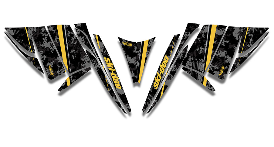 Digi Camo Ski-Doo REV Sled Wrap