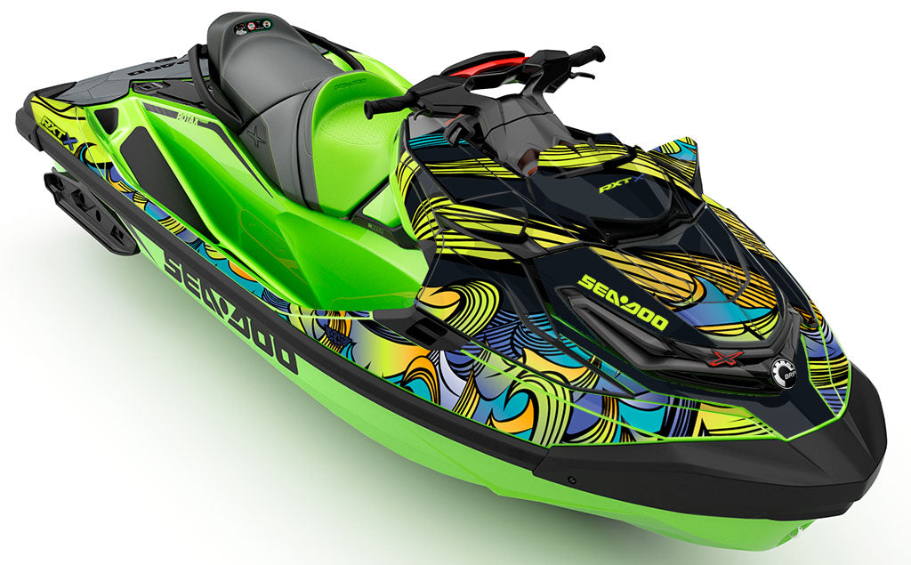 Endless Summer Green Blue Sea-Doo RXT Graphics