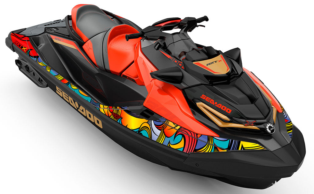 Endless Summer Orange Red Sea-Doo RXT Graphics