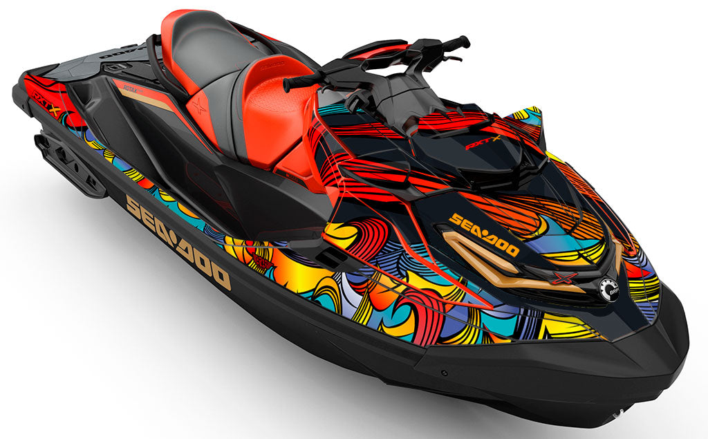 Endless Summer Green Blue - Sea-Doo RXT Graphics