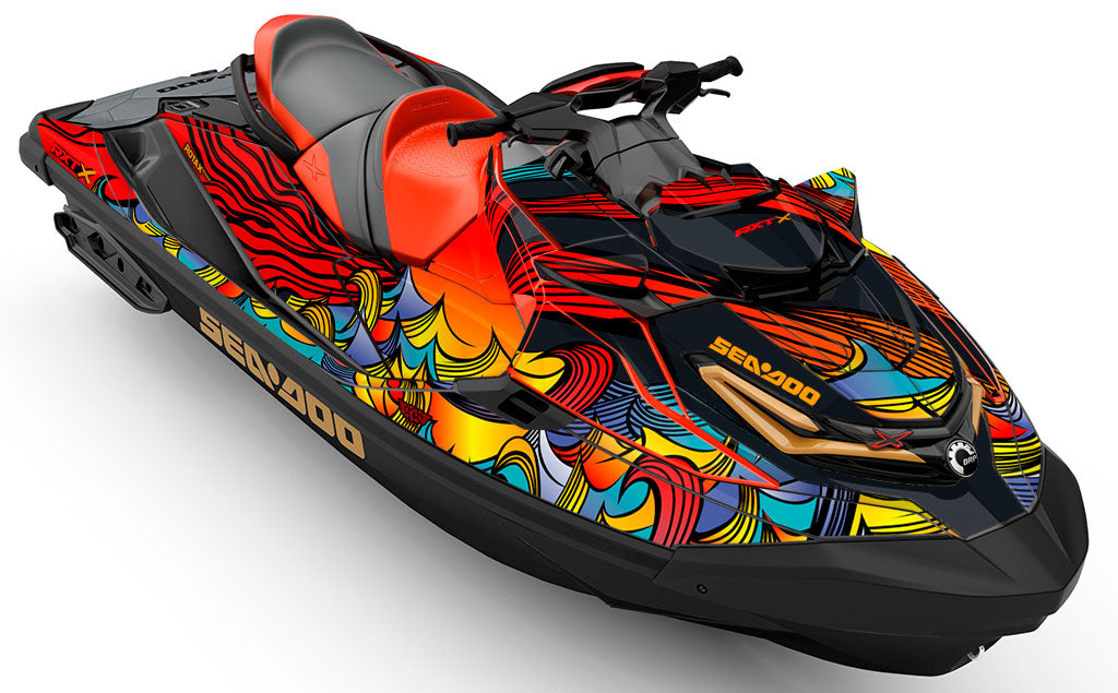 Endless Summer Orange Red Sea-Doo RXT Graphics