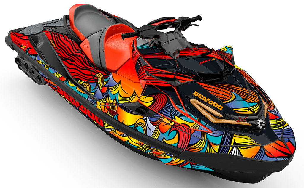 Endless Summer Orange Red Sea-Doo RXT Graphics