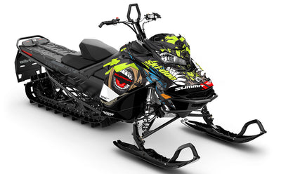 Flex Grey White Ski-Doo REV Gen4 Summit Full Coverage Sled Wrap