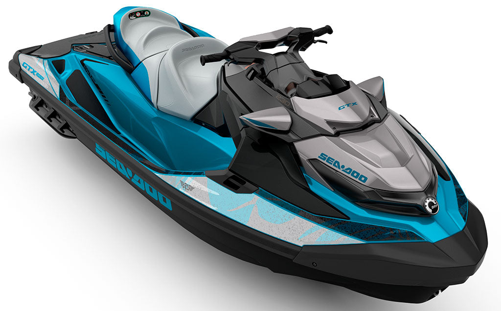 Flora Cyan Grey Sea-Doo GTX Graphics