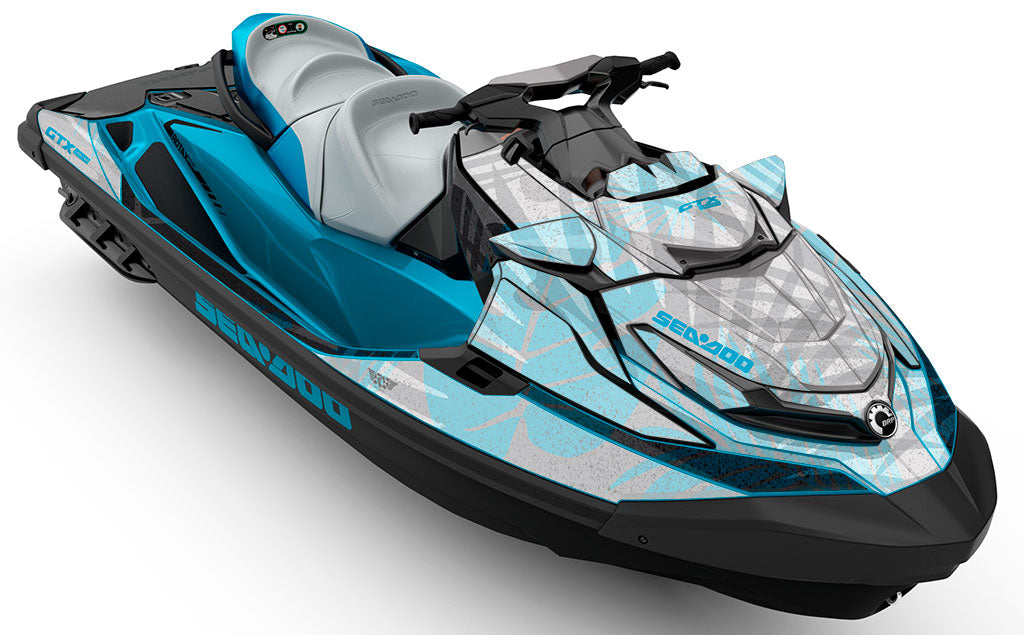 Flora Cyan Grey Sea-Doo GTX Graphics