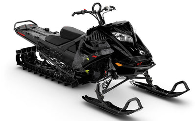 Freebird DrkGRey Black Ski-Doo REV Gen4 LWH - Summit Premium Coverage Sled Wrap