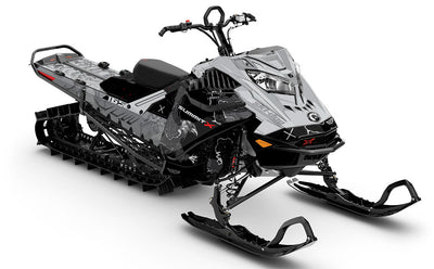 Freebird CatGrey Black Ski-Doo REV Gen4 LWH - Summit Full Coverage Sled Wrap