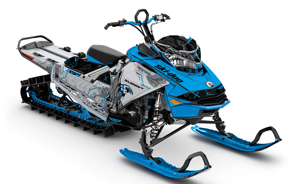 Freebird Octane CatGrey Ski-Doo REV Gen4 Summit Full Coverage Sled Wrap