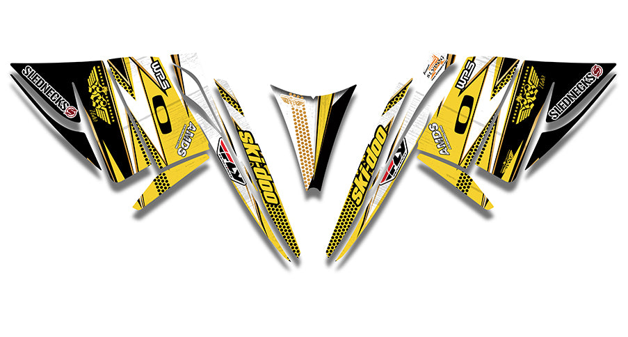 Frisby Gold Ski-Doo REV Sled Wrap