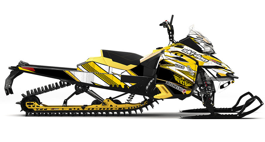 Frisby Gold Ski-Doo REV-XM Sled Wrap