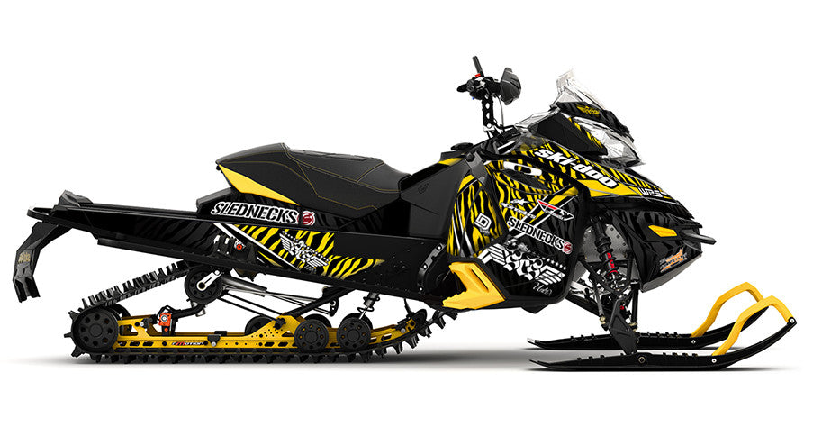Heath Frisby Zebra Ski-Doo REV-XS Sled Wrap