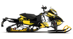 GeoSquare Yellow Ski-Doo REV-XS Sled Wrap