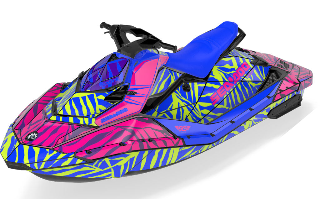 Hangten Sea-Doo Spark Graphics Blue Pink Max Coverage