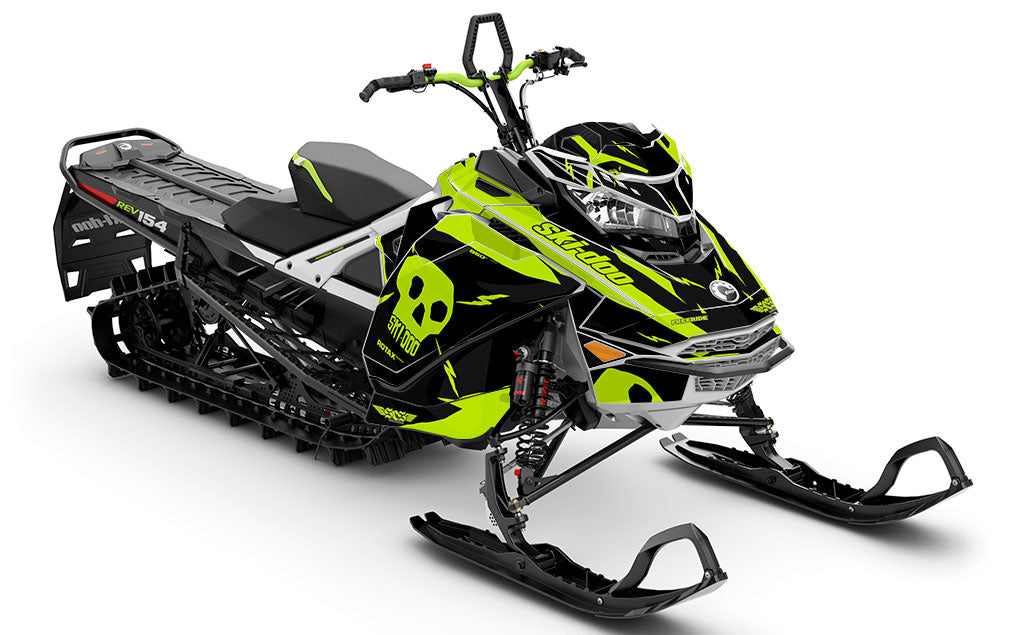 HI-FI Grey Teal Ski-Doo REV Gen4 Freeride Premium Sled Wrap