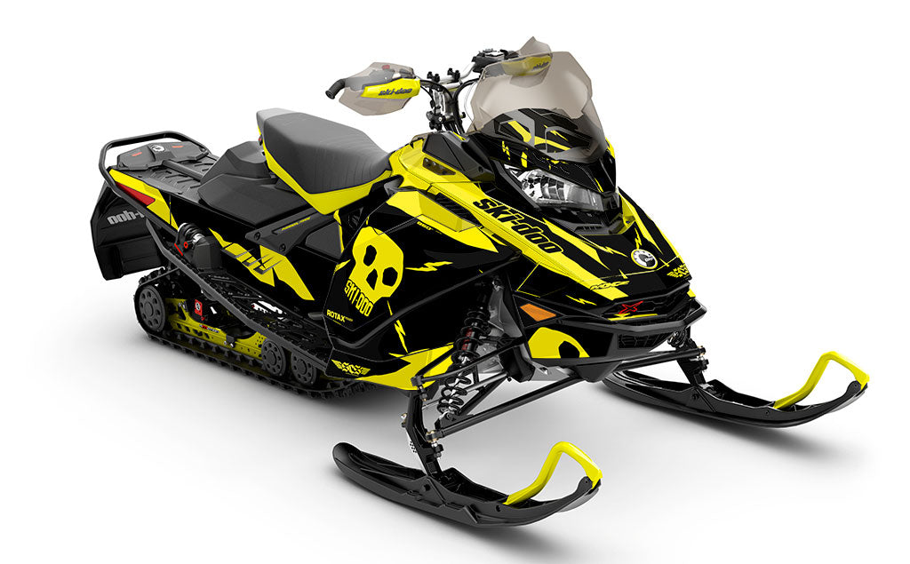 HI-FI Yellow Black Ski-Doo REV Gen4 MXZ Premium Sled Wrap