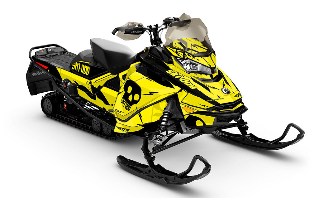 HI-FI Yellow Black Ski-Doo REV Gen4 Renegade Full Coverage Sled Wrap