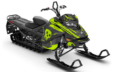 HI-FI Grey Green Ski-Doo REV Gen4 Summit Less Coverage Sled Wrap