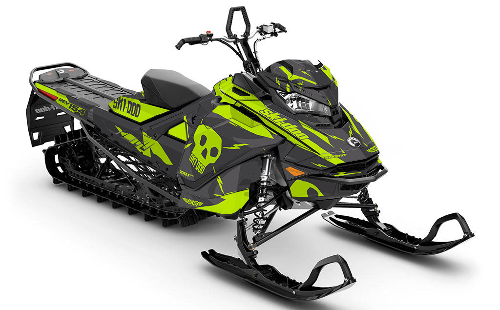 HI-FI Grey Green Ski-Doo REV Gen4 Summit Full Coverage Sled Wrap