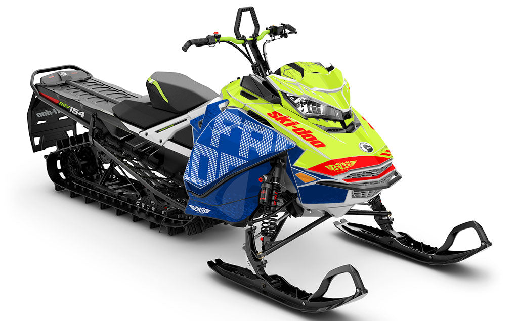 Highmark Green Black Ski-Doo REV Gen4 Freeride Premium Coverage Sled Wrap